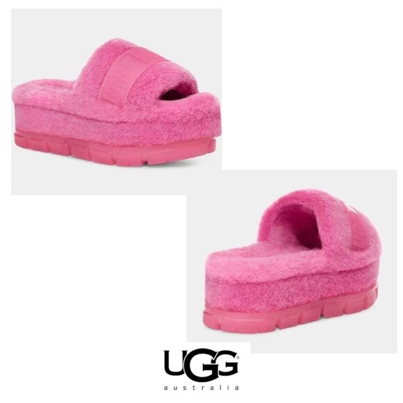 *UGG Fluffita Clear Flatform Slipper 8 NWOT O-34 - Picture 1 of 7